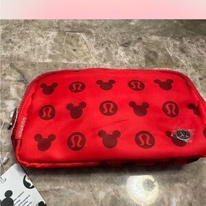 Lululemon × Disney red Mickey Mouse crossbody bag